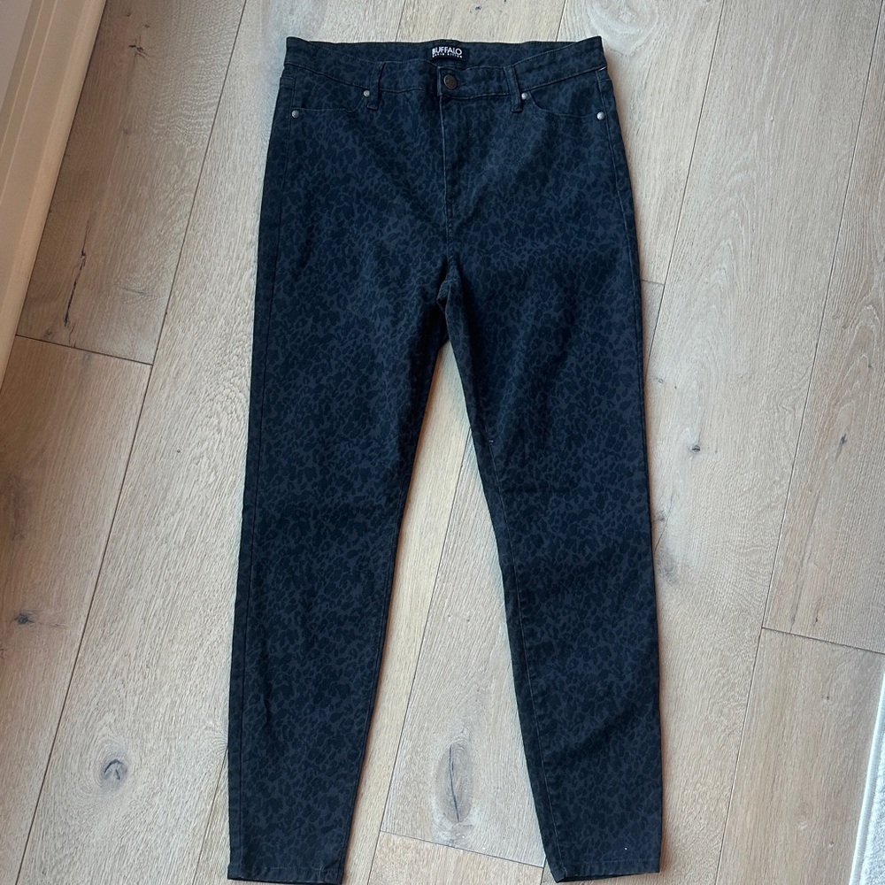 Buffalo David Bitton Black Patterned Skinny Jeans